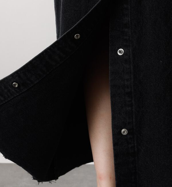abahouse mavie「【前後スリット】Aラインデニムロングスカート/ハイウエスト/スタイルアップ/春服」|スカート|