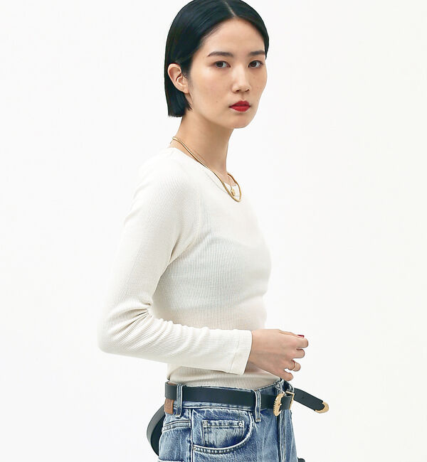 The Store by C' 「【COCUCA】ウォッシャブルシルクプルオーバー」|Tシャツ・カットソー|