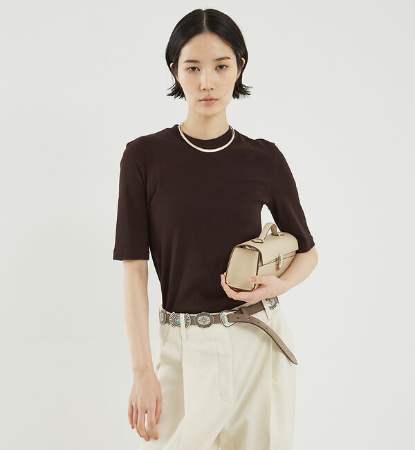 The Store by C' 「【COCUCA】エレガントTee」|Tシャツ・カットソー|チョコ
