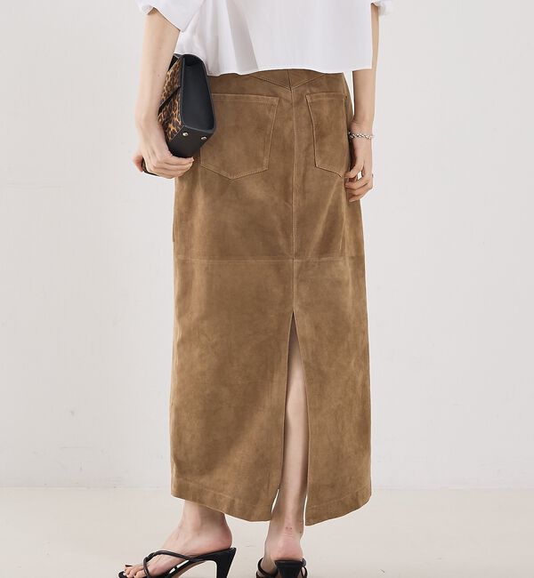 The Store by C' 「【COCUCA】スエードスリットスカート」|スカート|
