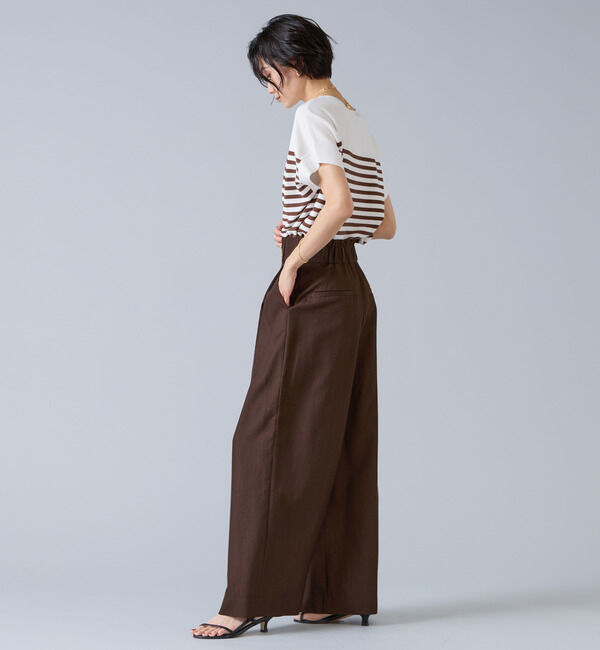 Liesse「テンセルナイロンタックワイドパンツ」|その他|