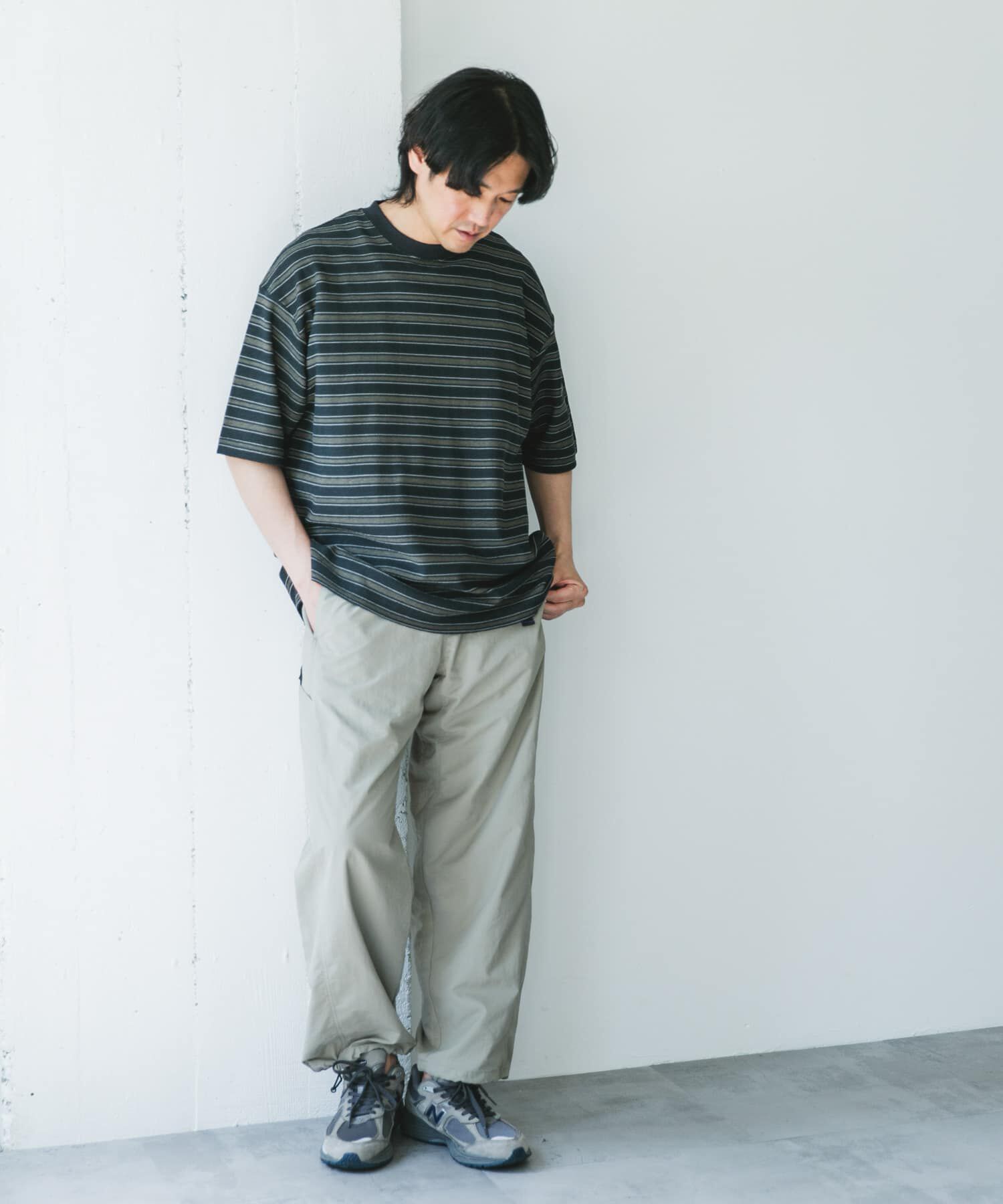 URBAN RESEARCH DOORS「プリントボーダーショートスリーブTシャツ」|Tシャツ・カットソー|