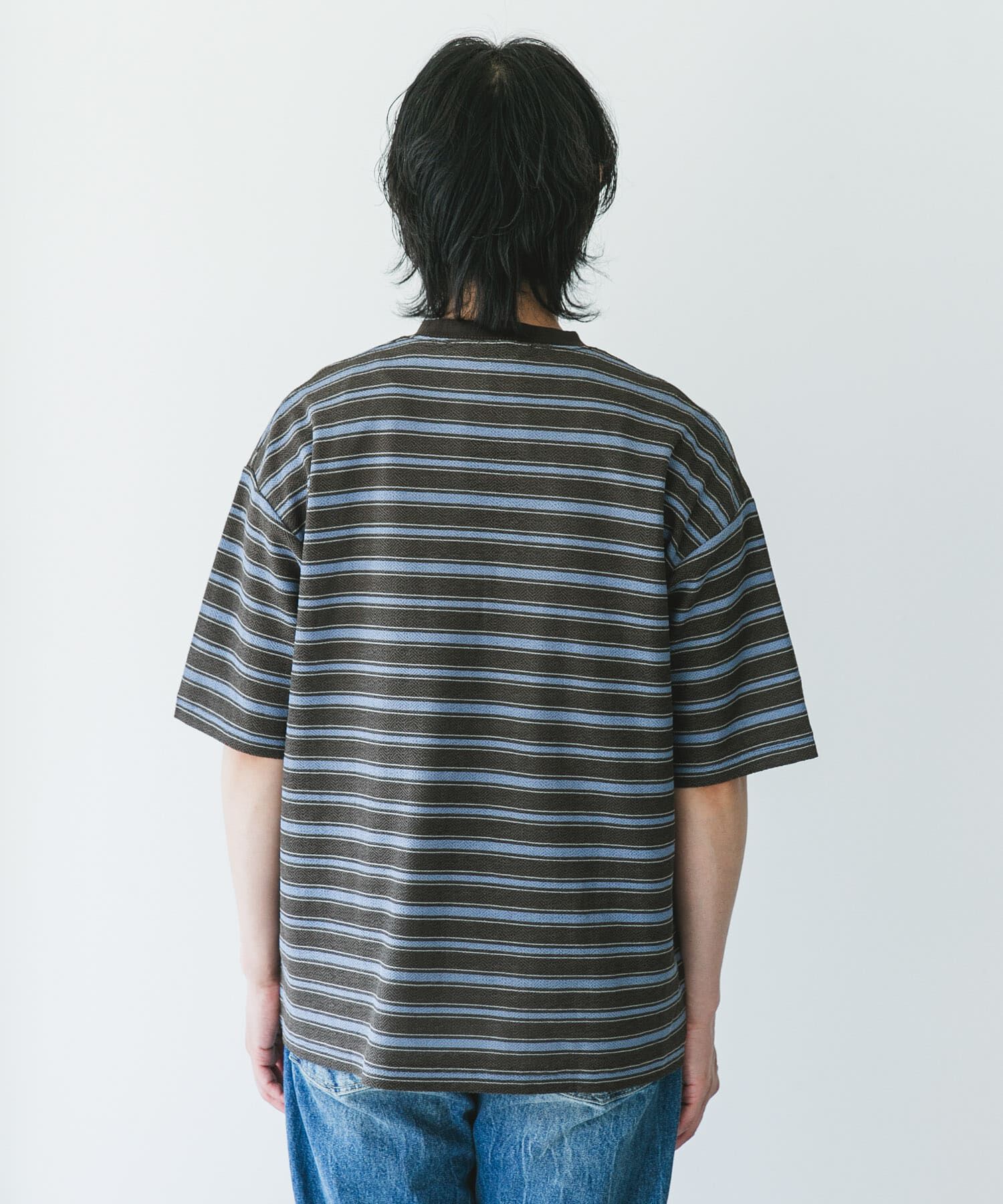 URBAN RESEARCH DOORS「プリントボーダーショートスリーブTシャツ」|Tシャツ・カットソー|