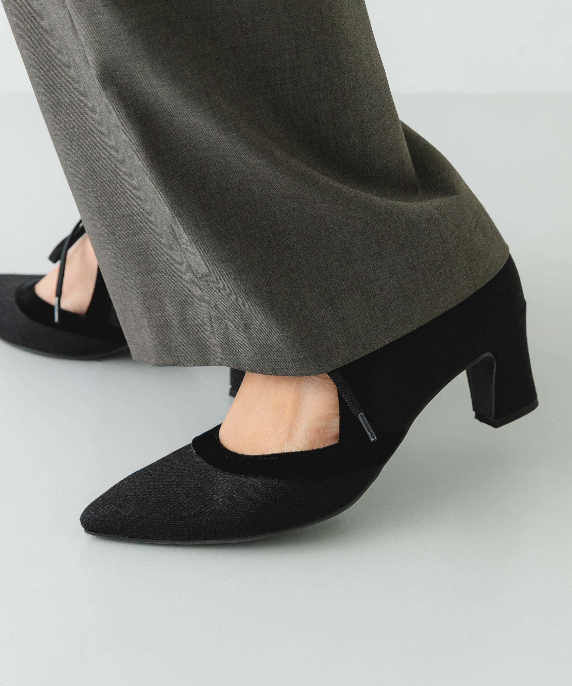 RODE SKO「『MADE IN JAPAN』チャンキーヒールリボンパンプス」|パンプス|