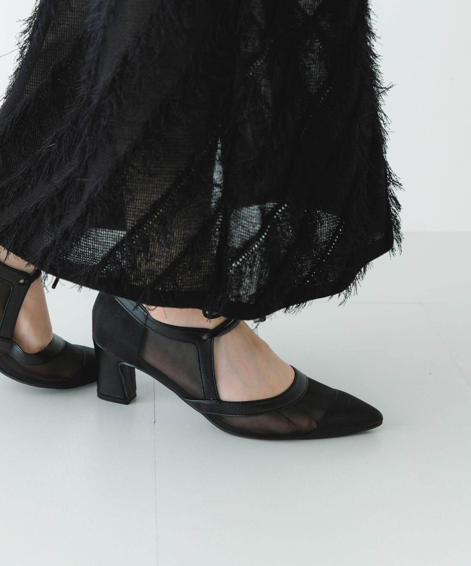 RODE SKO「『MADE IN JAPAN』チャンキーヒールリボンパンプス」|パンプス|