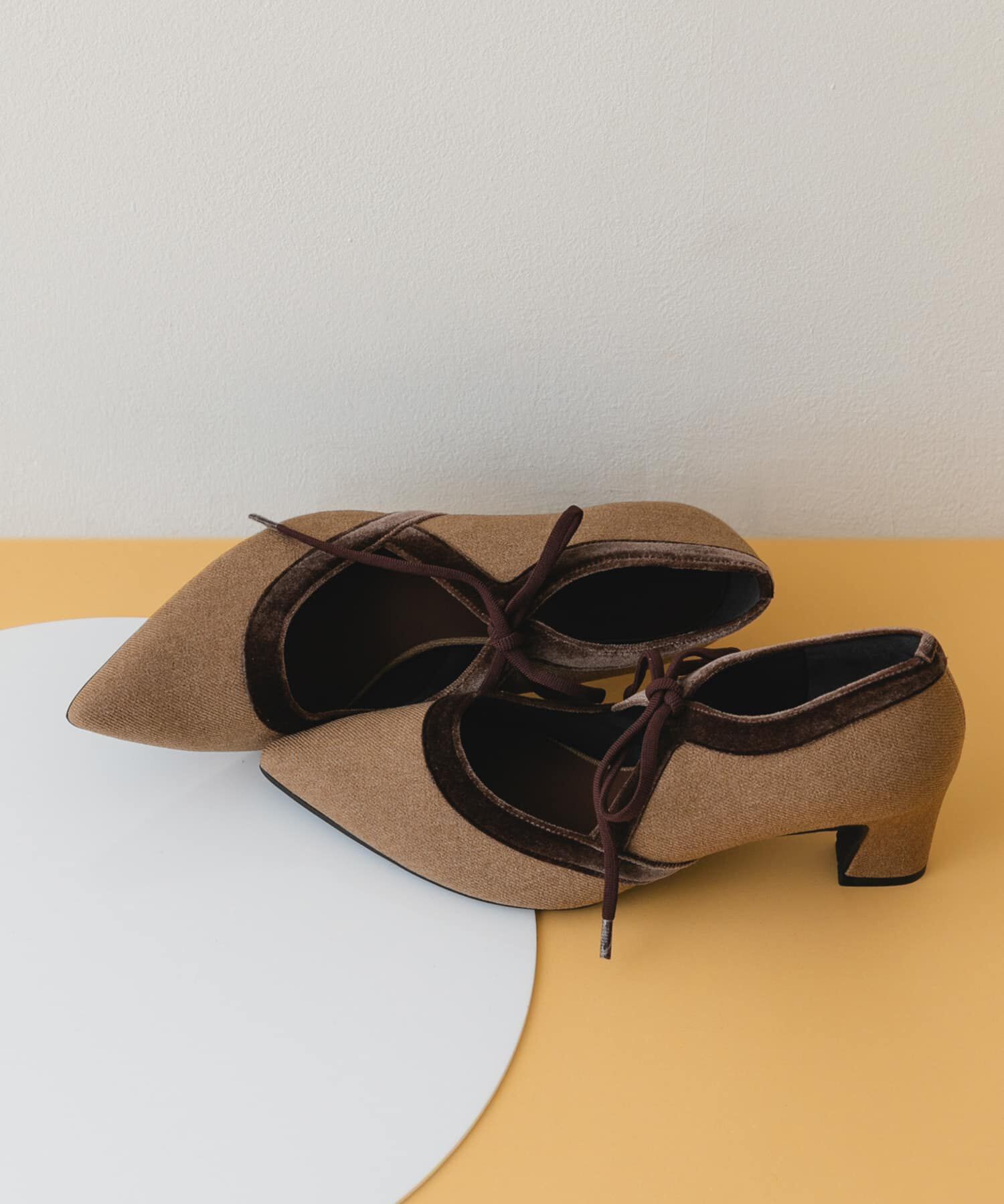 RODE SKO「『MADE IN JAPAN』チャンキーヒールリボンパンプス」|パンプス|