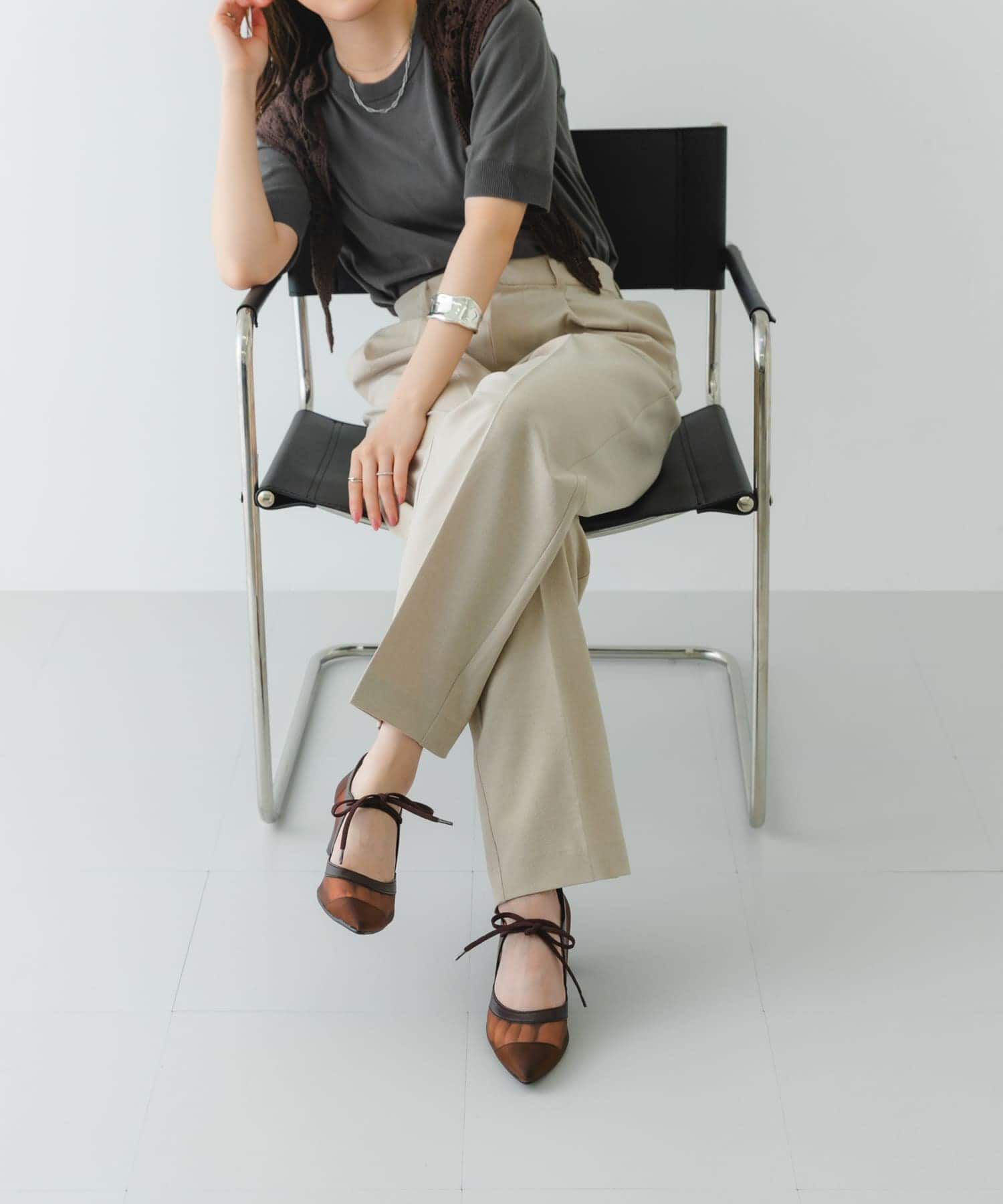 RODE SKO「『MADE IN JAPAN』チャンキーヒールリボンパンプス」|パンプス|