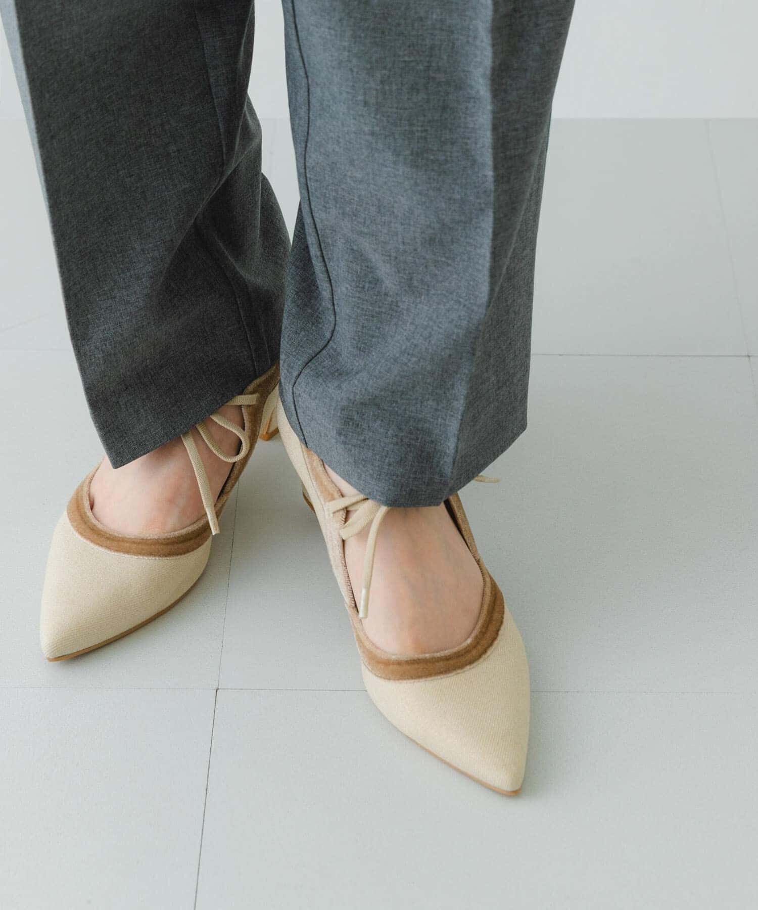 RODE SKO「『MADE IN JAPAN』チャンキーヒールリボンパンプス」|パンプス|