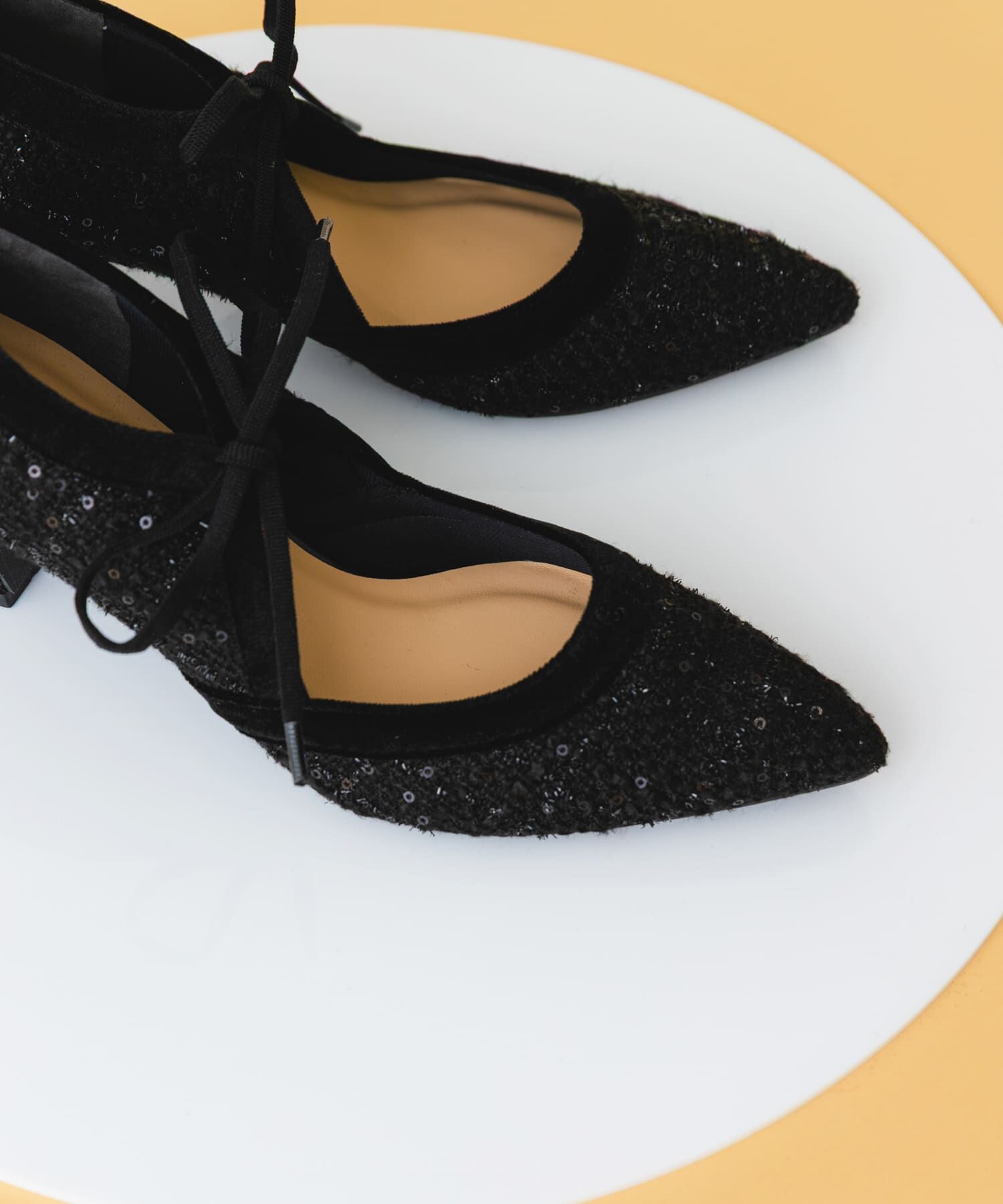 RODE SKO「『MADE IN JAPAN』チャンキーヒールリボンパンプス」|パンプス|