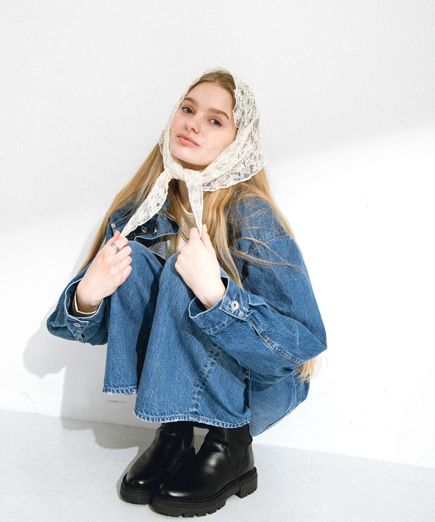 Sonny Label 「チュールエンブロイダリーストール」|ストール|