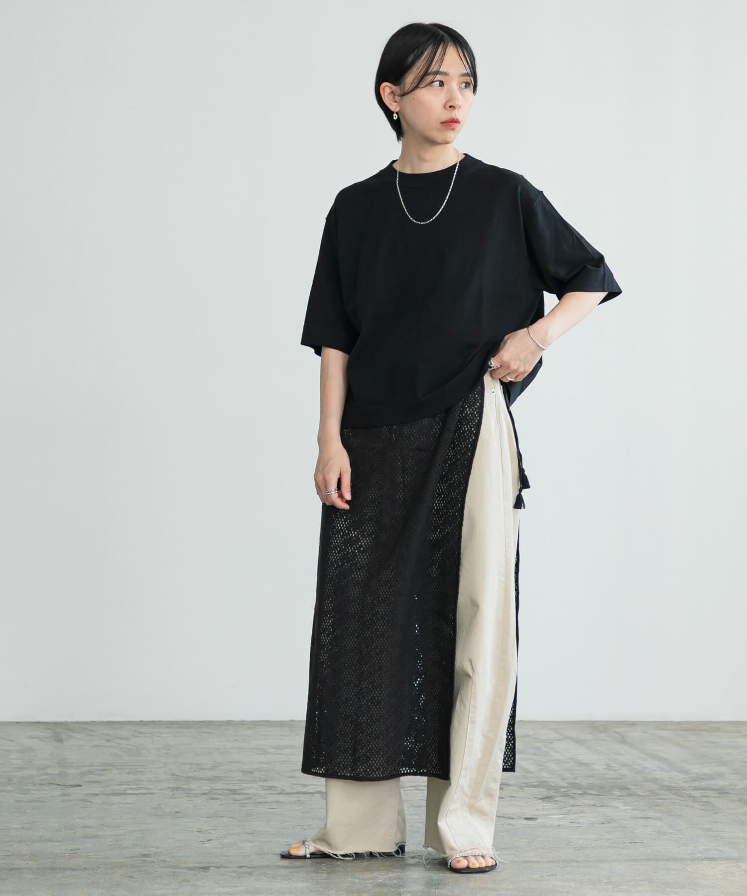 URBAN RESEARCH「インドコットンレースストール」|スカート|