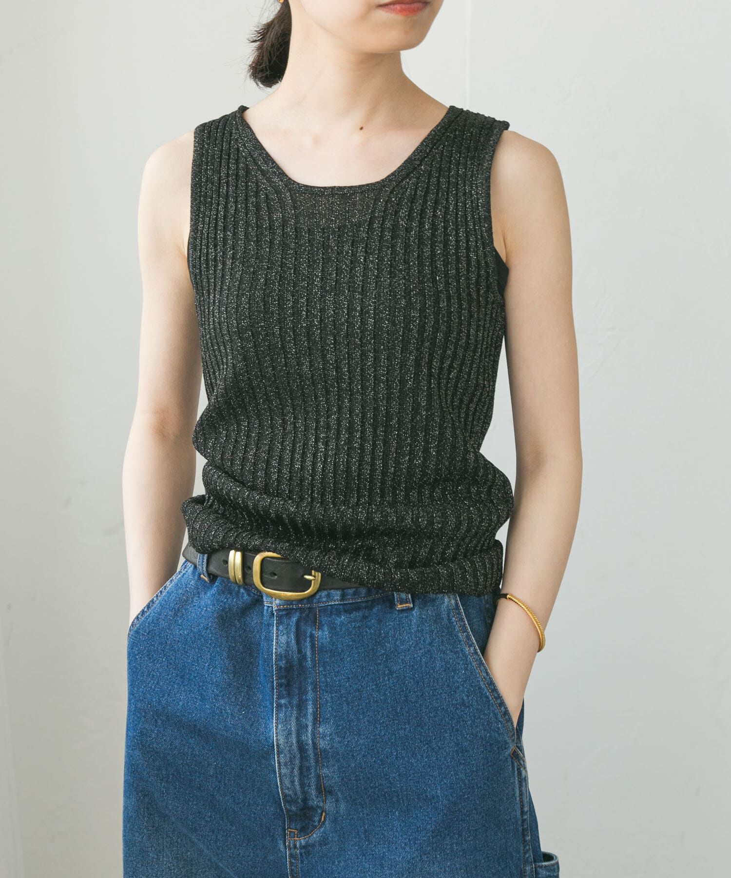 URBAN RESEARCH「ハイゲージラメタンクトップ」|タンクトップ|