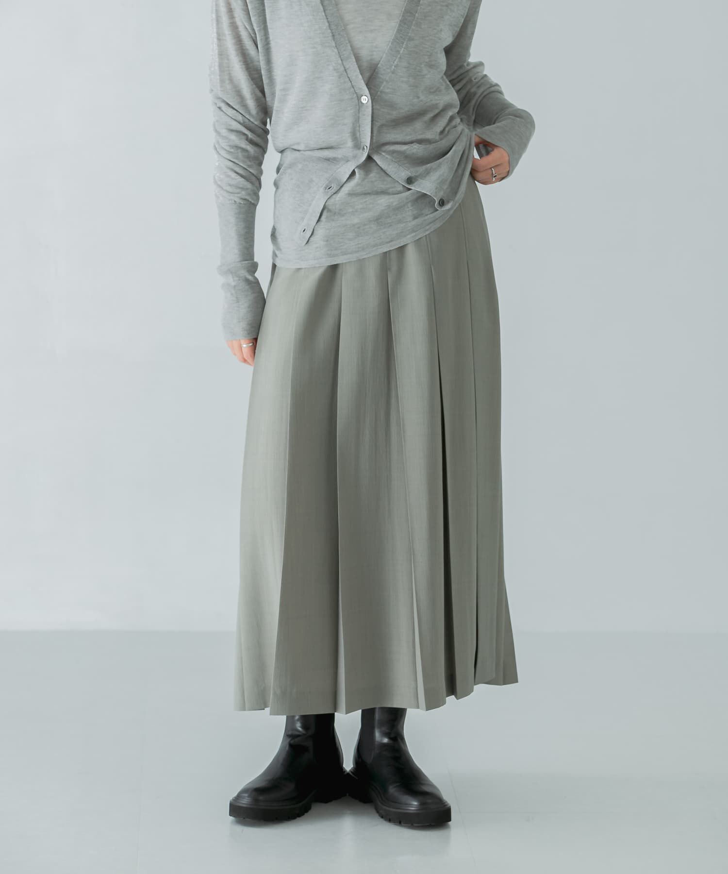 URBAN RESEARCH「梳毛ライクプリーツスカート」|スカート|