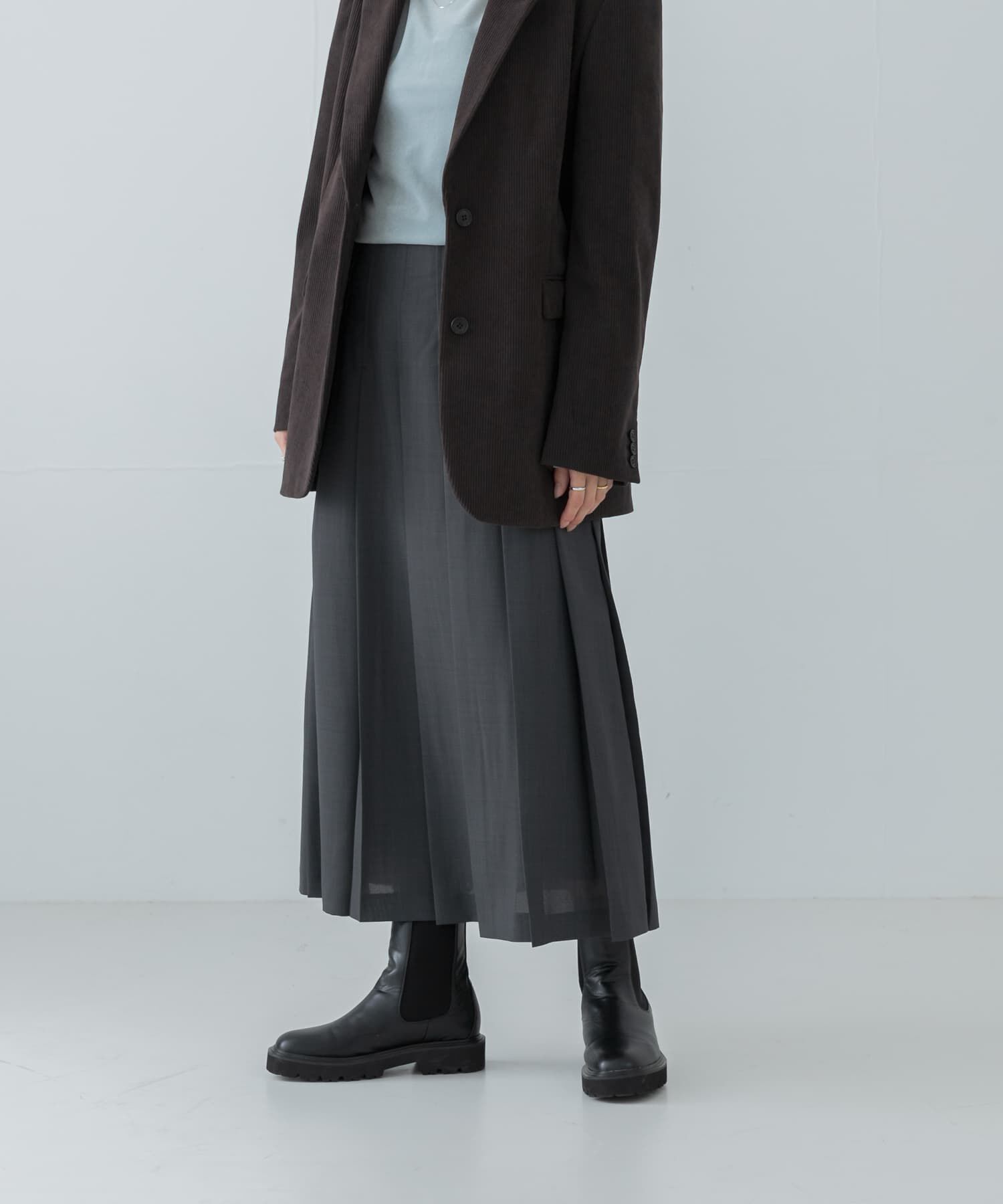 URBAN RESEARCH「梳毛ライクプリーツスカート」|スカート|