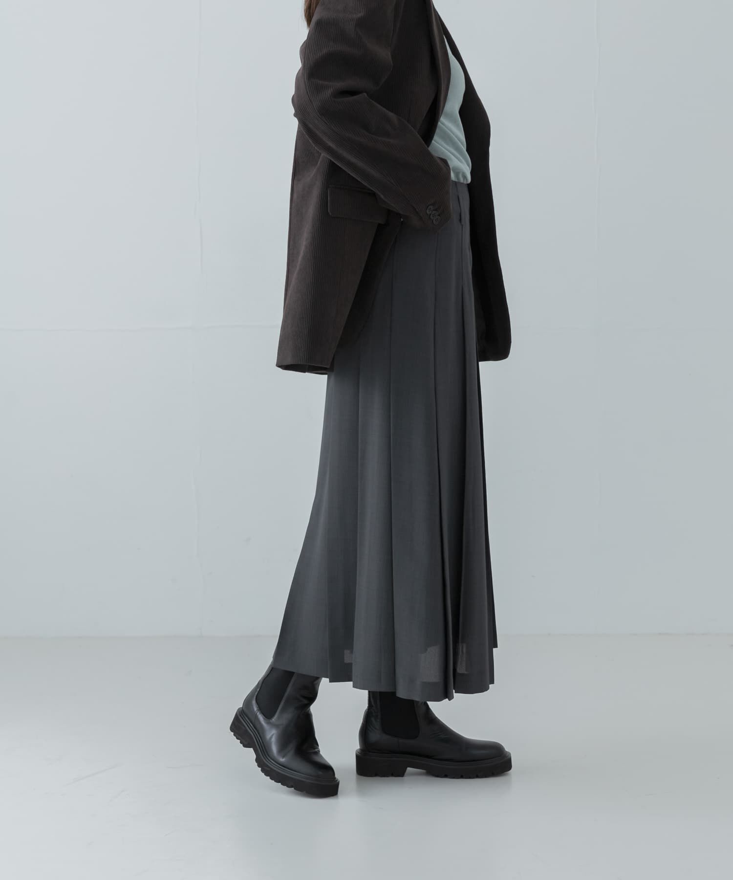 URBAN RESEARCH「梳毛ライクプリーツスカート」|スカート|