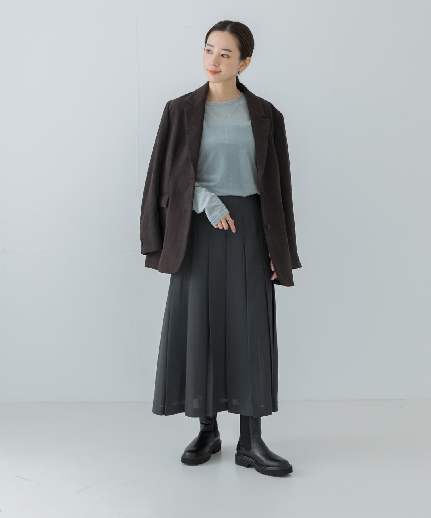 URBAN RESEARCH「梳毛ライクプリーツスカート」|スカート|