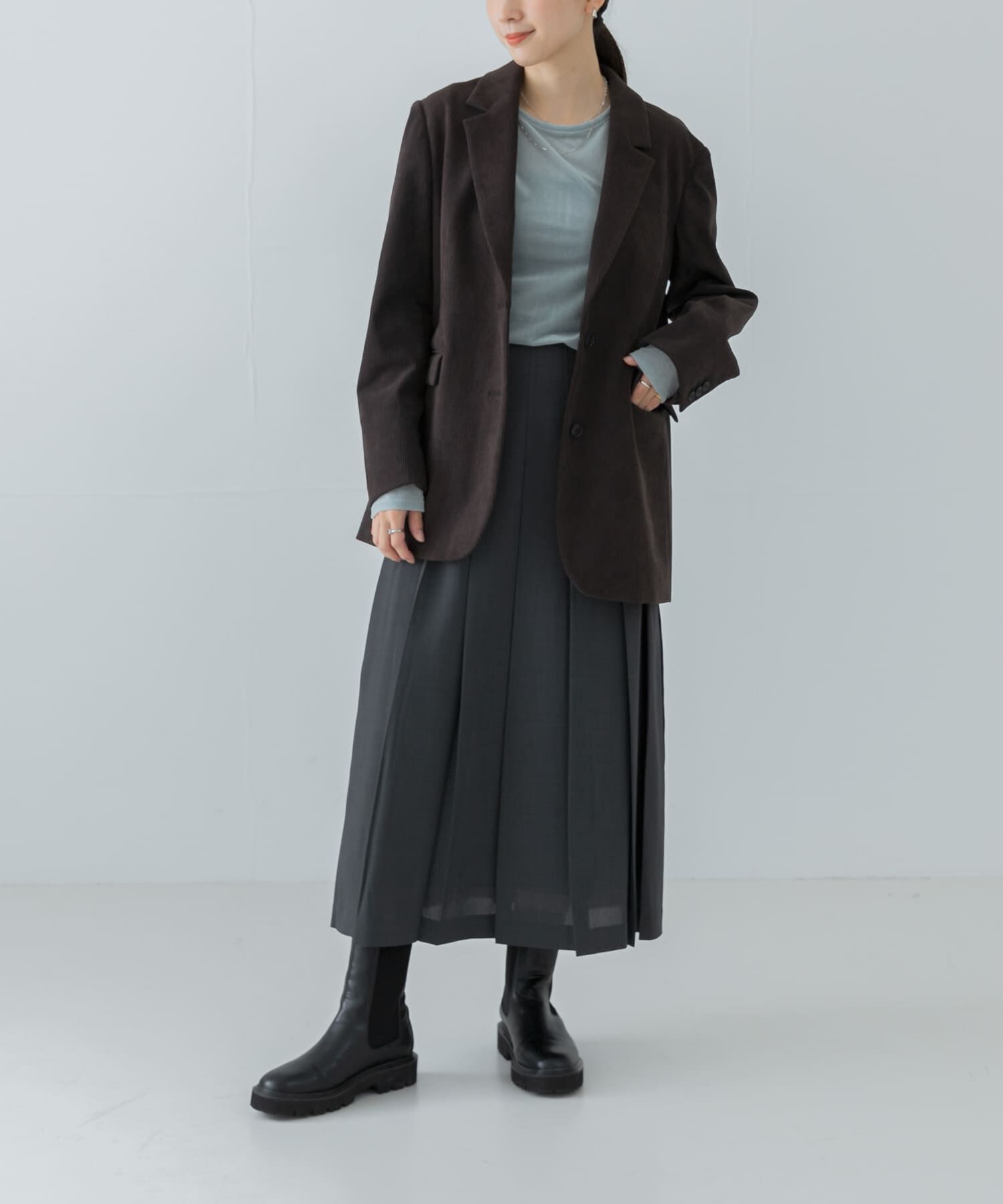 URBAN RESEARCH「梳毛ライクプリーツスカート」|スカート|