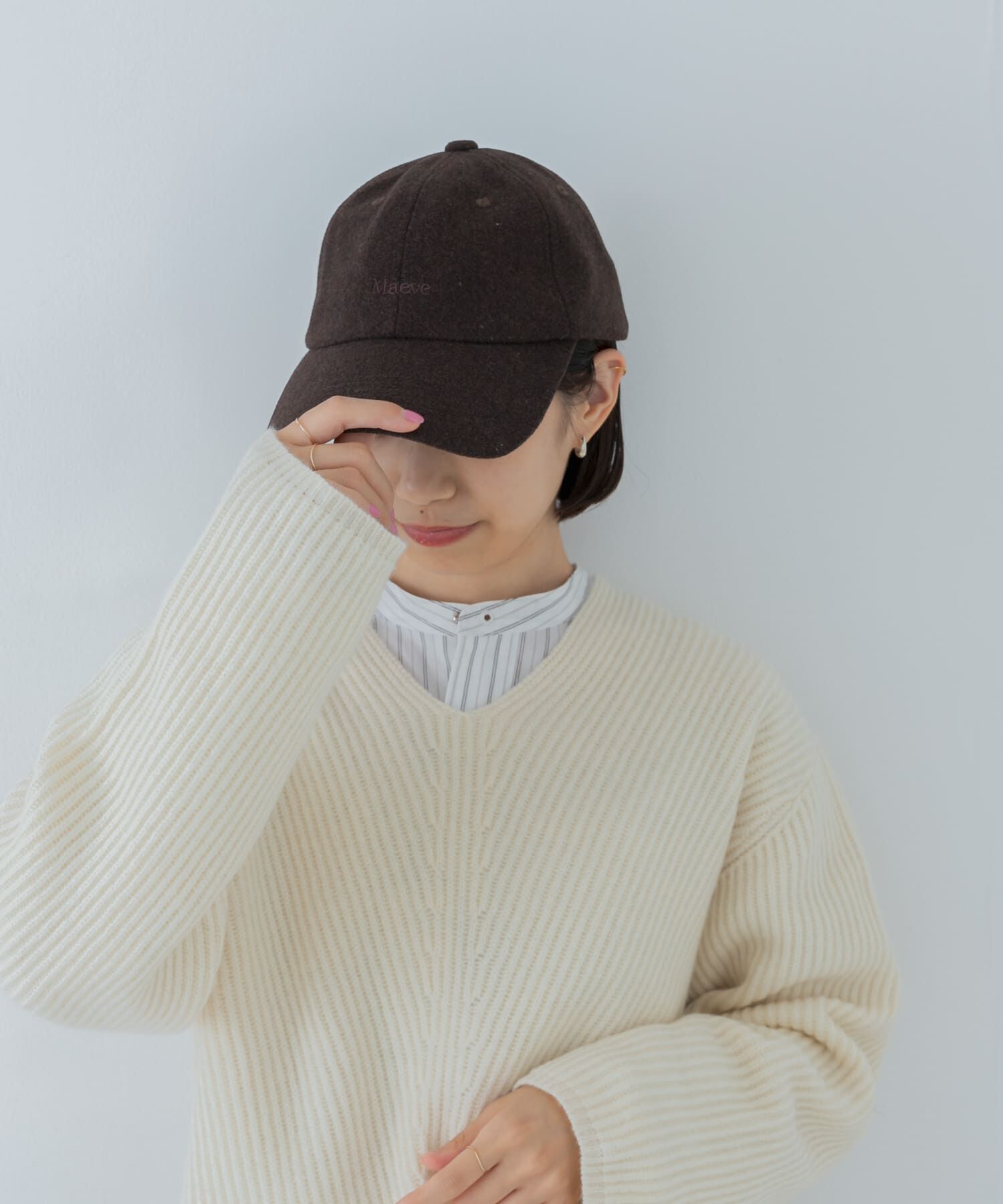 URBAN RESEARCH「メルトンロゴキャップ」|キャップ・キャスケット|