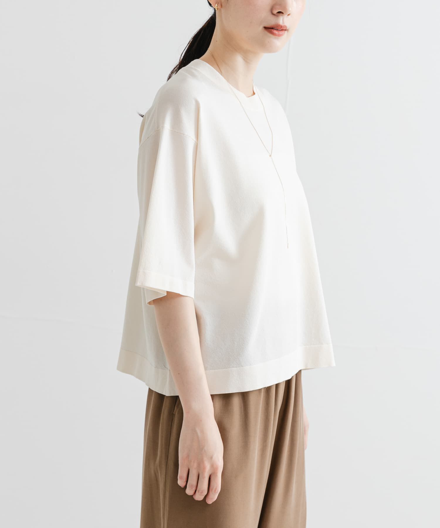 URBAN RESEARCH「ドライタッチハイゲージニットTシャツ」|Tシャツ・カットソー|