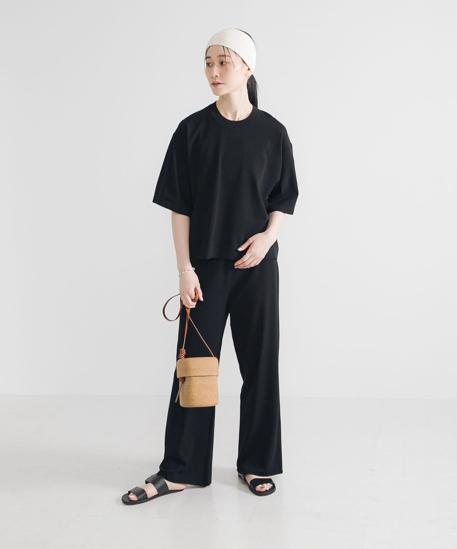 URBAN RESEARCH「ドライタッチハイゲージニットTシャツ」|Tシャツ・カットソー|