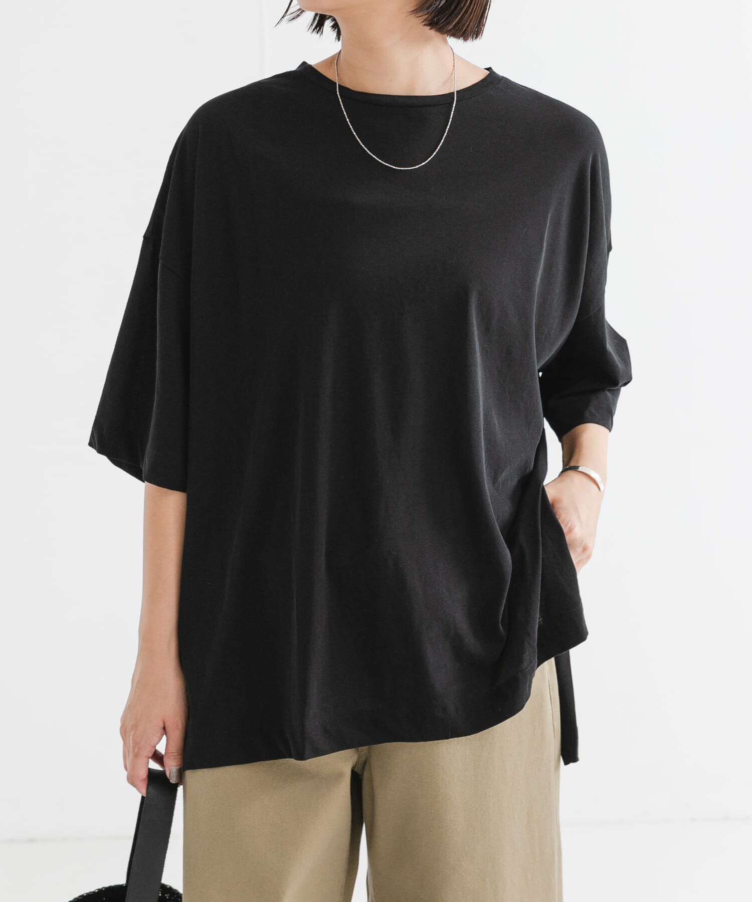 URBAN RESEARCH「強撚天竺LOOSE Tシャツ」|Tシャツ・カットソー|