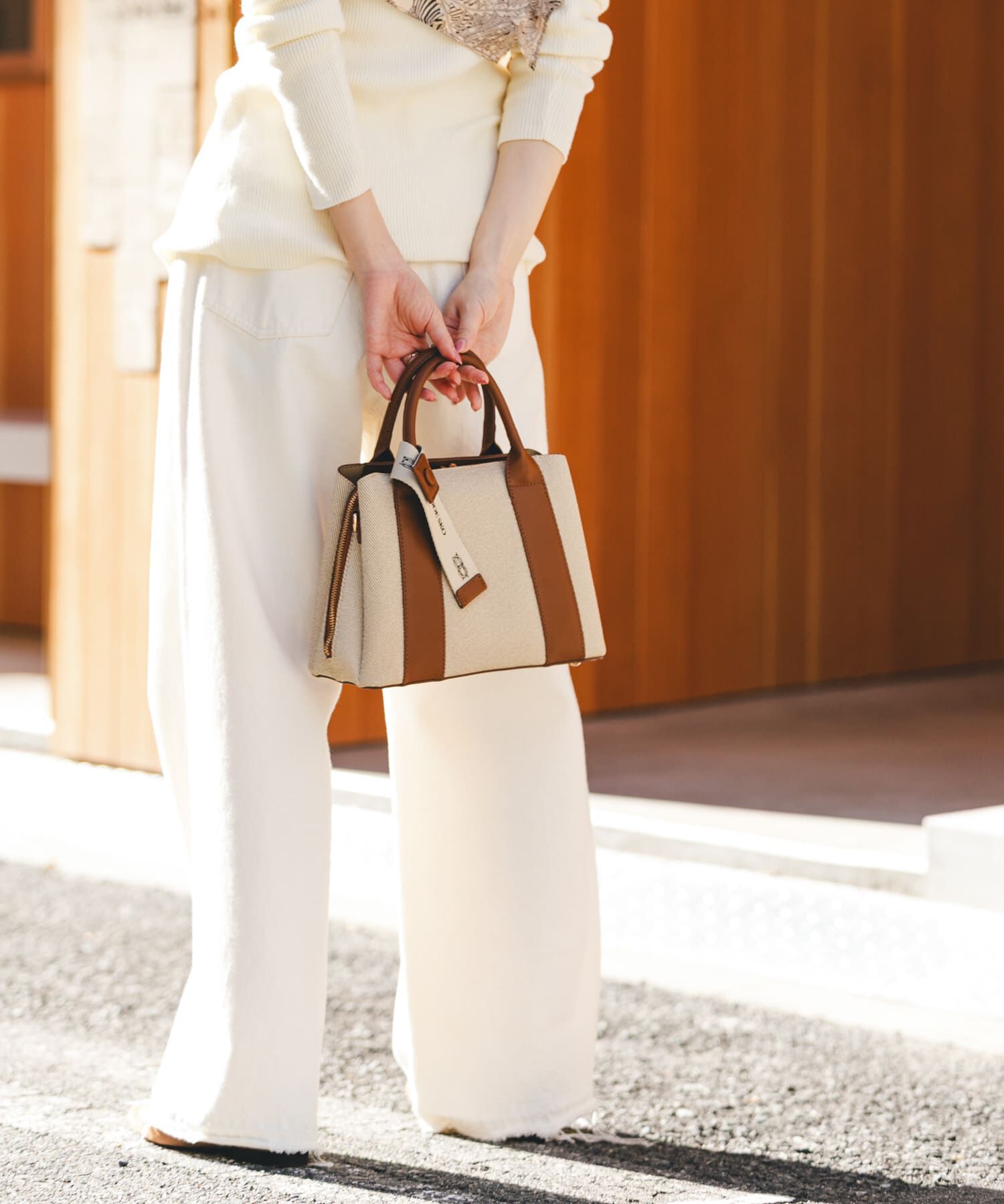 RODE SKO「ロゴリボン付2WAYハンドバッグ」|ハンドバッグ|