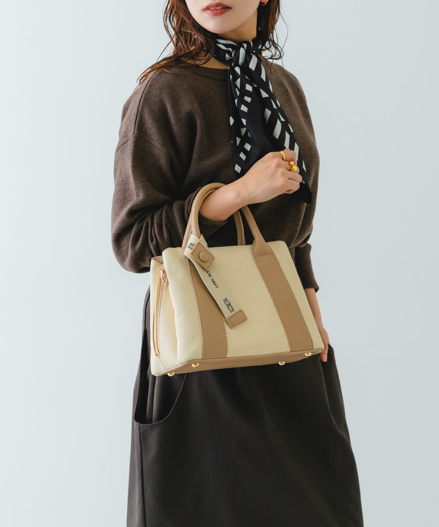 RODE SKO「ロゴリボン付2WAYハンドバッグ」|ハンドバッグ|