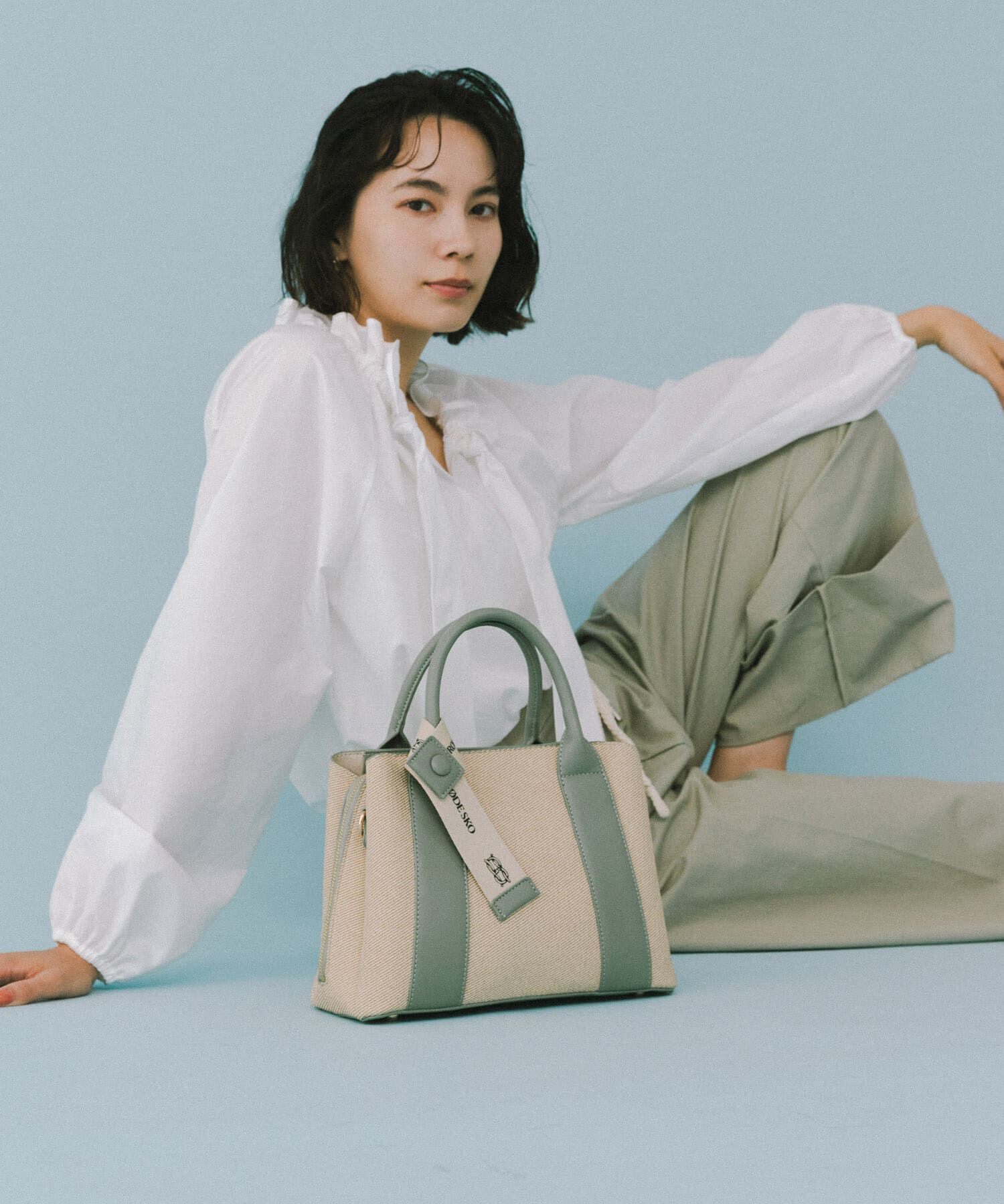 RODE SKO「ロゴリボン付2WAYハンドバッグ」|ハンドバッグ|