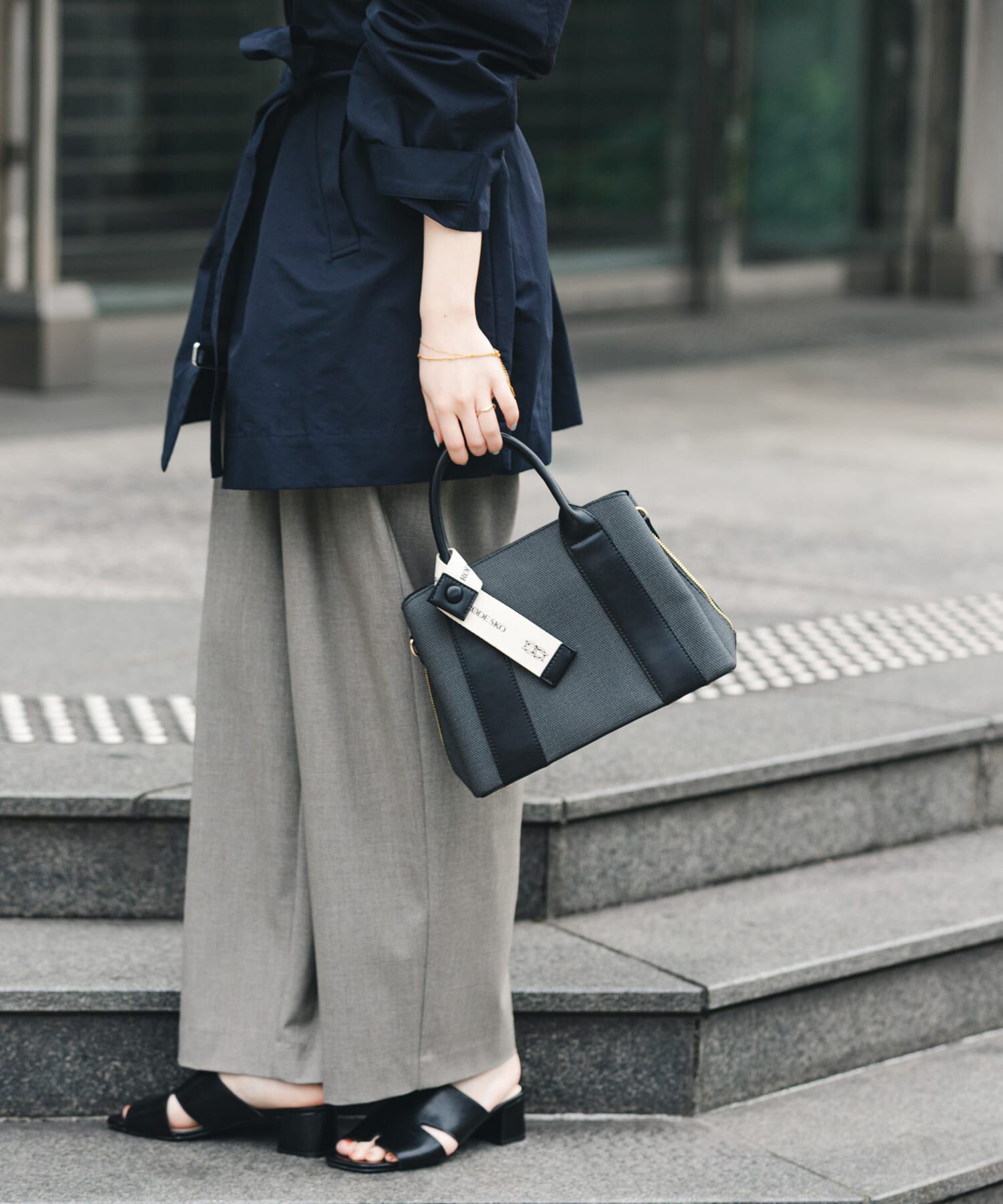 RODE SKO「ロゴリボン付2WAYハンドバッグ」|ハンドバッグ|