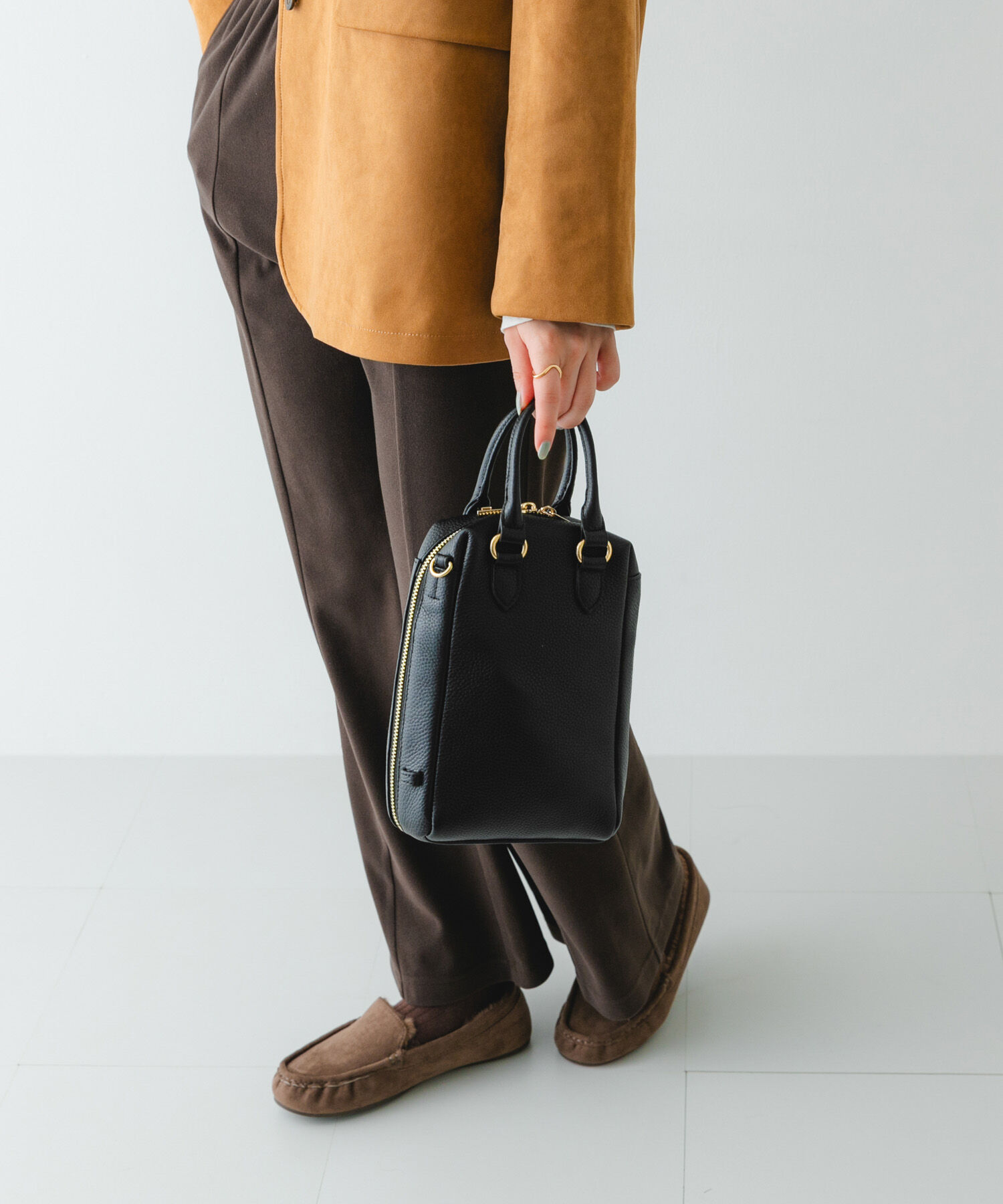 RODE SKO「『縦型』レザーミニボストンバッグ」|ボストンバッグ|