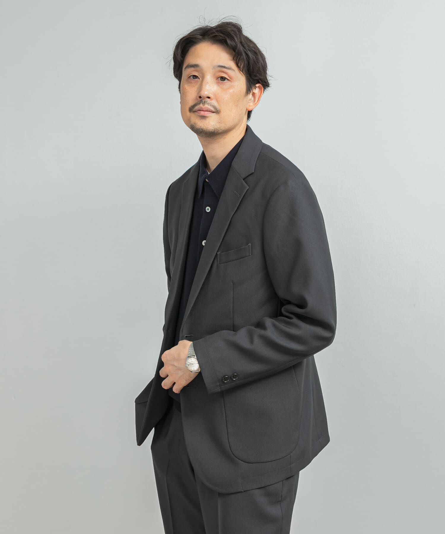 URBAN RESEARCH DOORS「LIFE STYLE TAILOR　ウールライクツイルコンフォータブルジャケット」|その他|グレー系その他