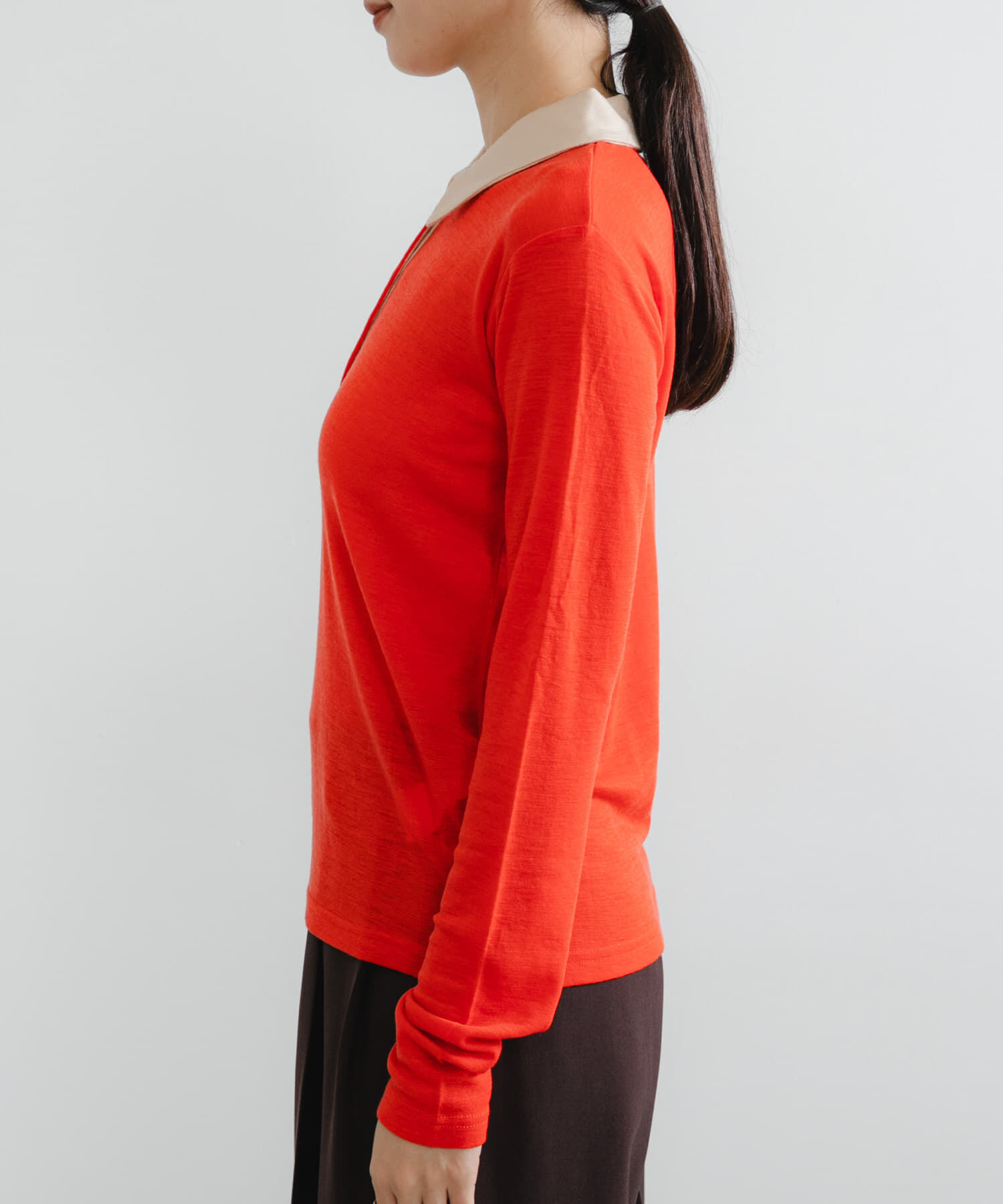 URBAN RESEARCH「ウールジャージーポロ衿トップス」|ニット・セーター|