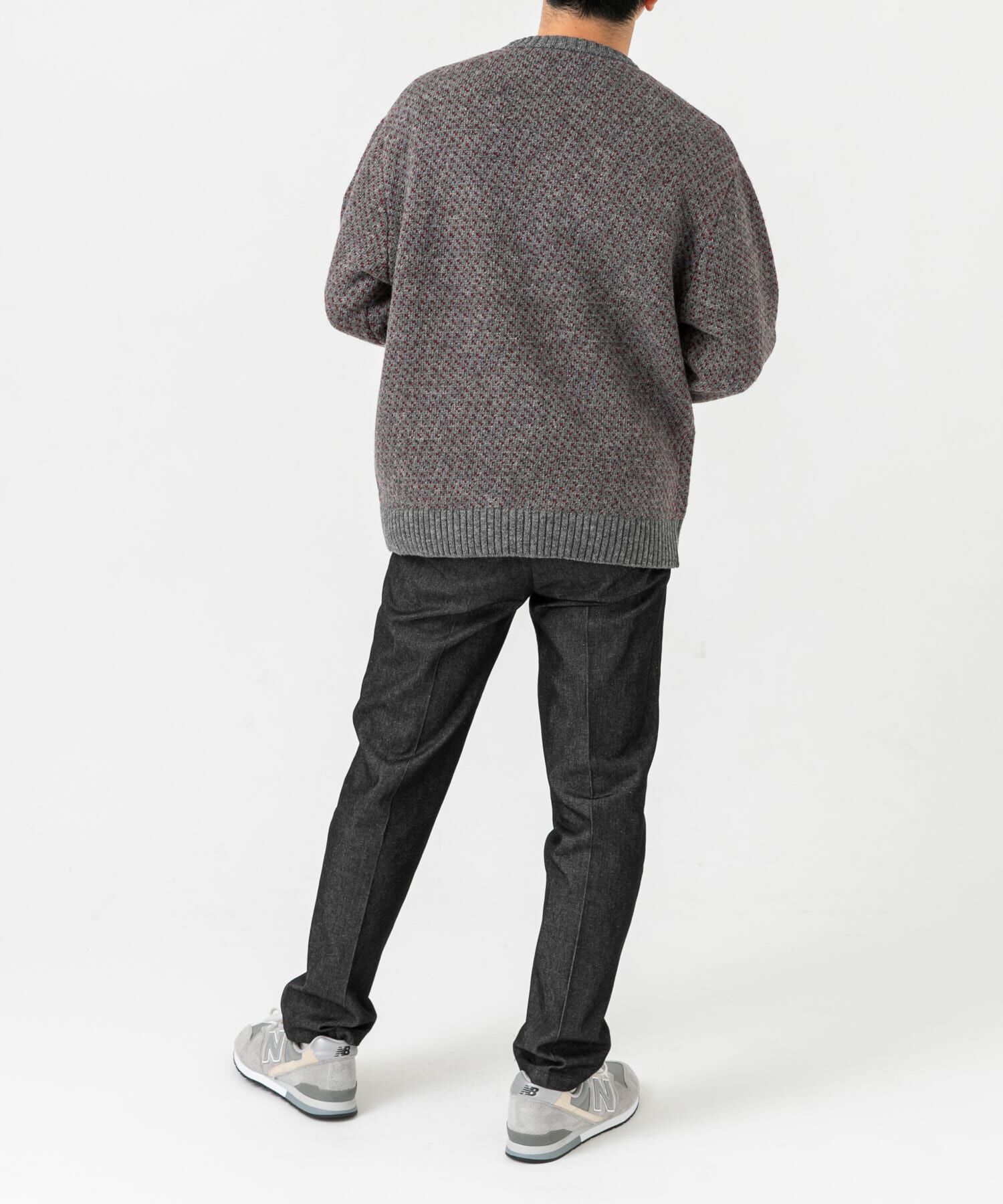 URBAN RESEARCH ROSSO「『XLサイズあり』バーズアイ柄クルーネックニット」|ニット・セーター|