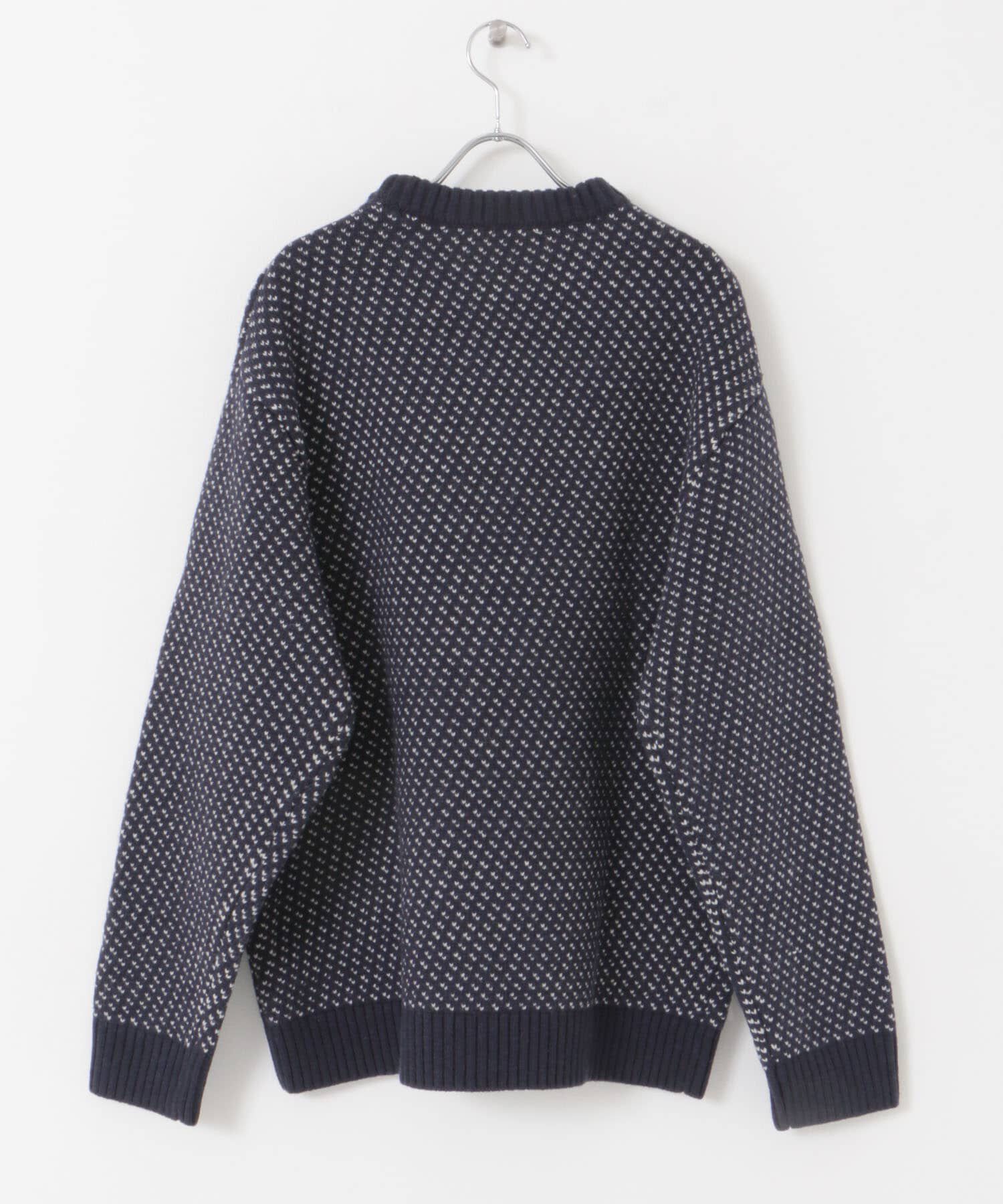 URBAN RESEARCH ROSSO「『XLサイズあり』バーズアイ柄クルーネックニット」|ニット・セーター|