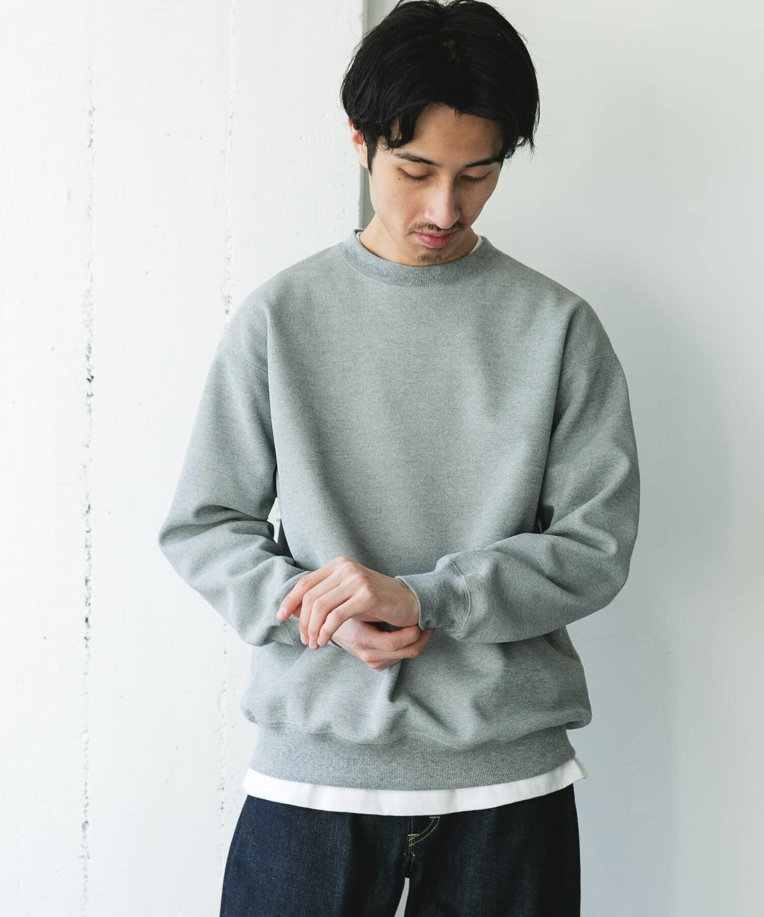 URBAN RESEARCH DOORS「ワッフルフリースクルーネックプルオーバー」|Tシャツ・カットソー|