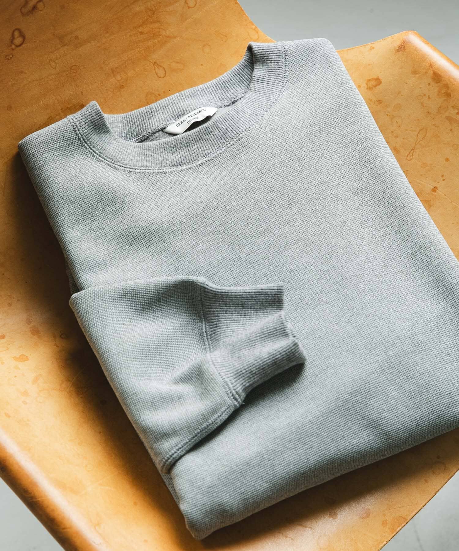 URBAN RESEARCH DOORS「ワッフルフリースクルーネックプルオーバー」|Tシャツ・カットソー|