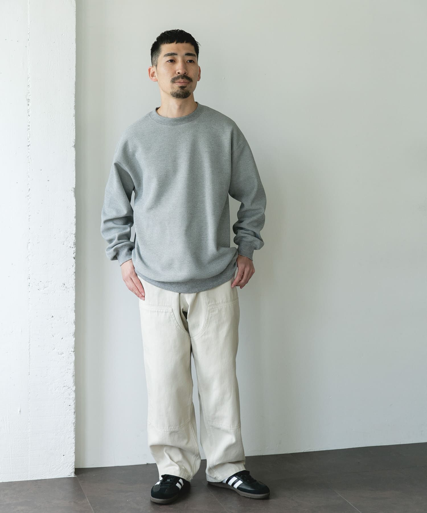 URBAN RESEARCH DOORS「ワッフルフリースクルーネックプルオーバー」|Tシャツ・カットソー|