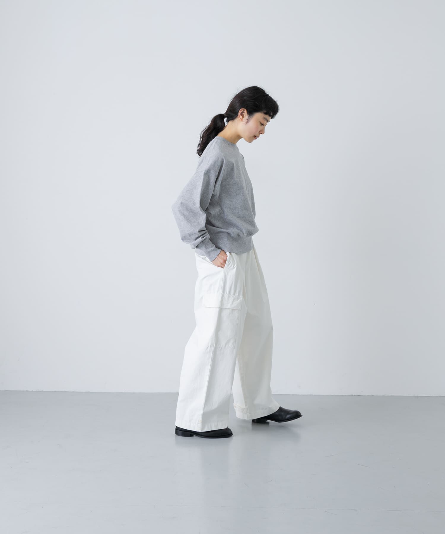 かぐれ「オープンエンドクルーネックプルオーバー」|Tシャツ・カットソー|