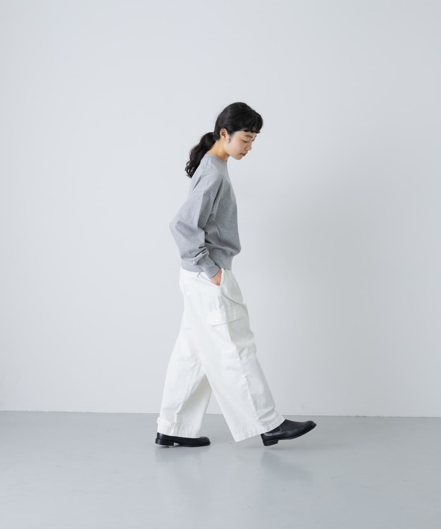 かぐれ「オープンエンドクルーネックプルオーバー」|Tシャツ・カットソー|