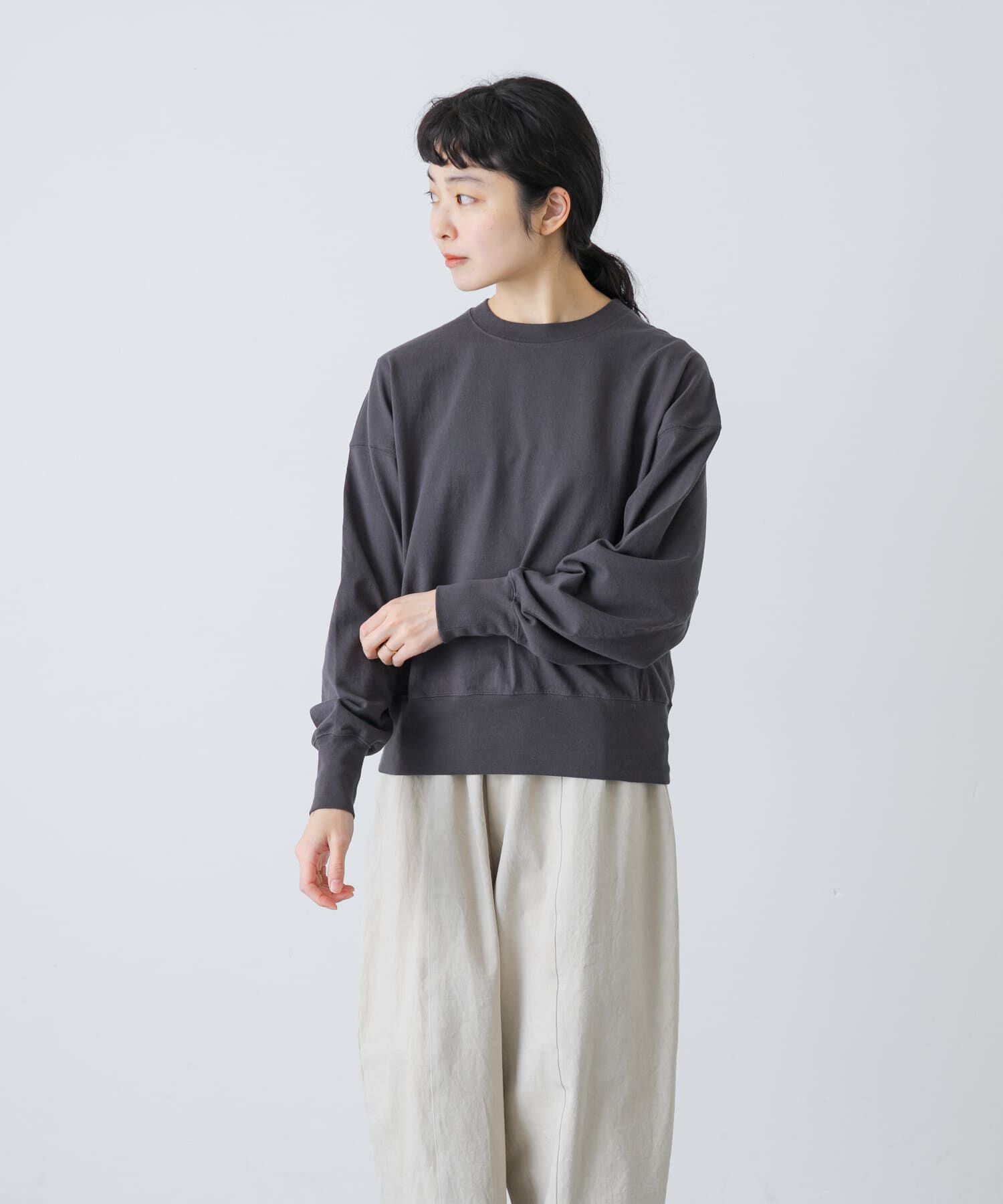 かぐれ「オープンエンドクルーネックプルオーバー」|Tシャツ・カットソー|