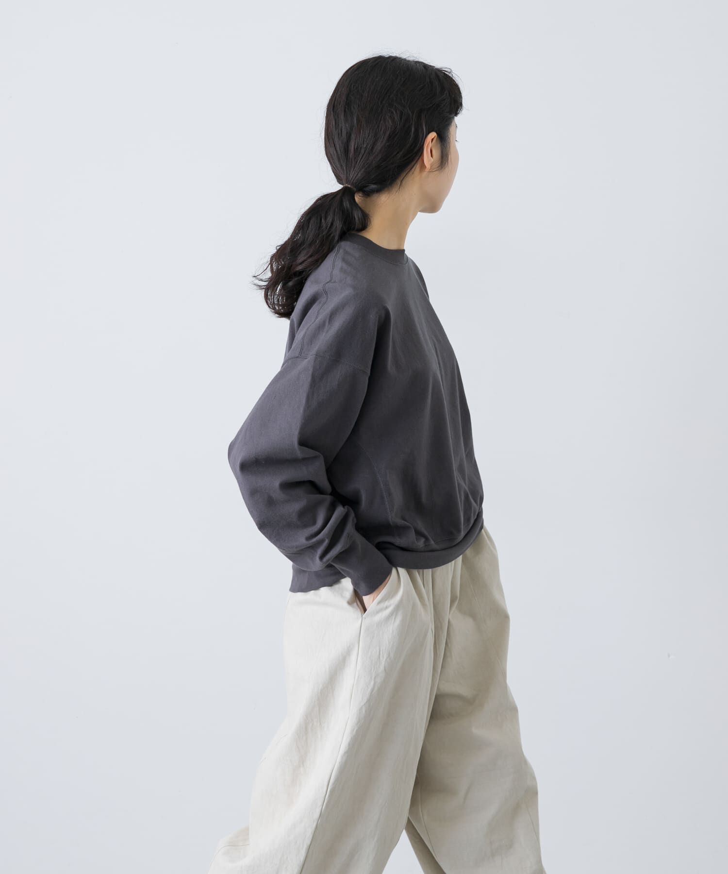 かぐれ「オープンエンドクルーネックプルオーバー」|Tシャツ・カットソー|