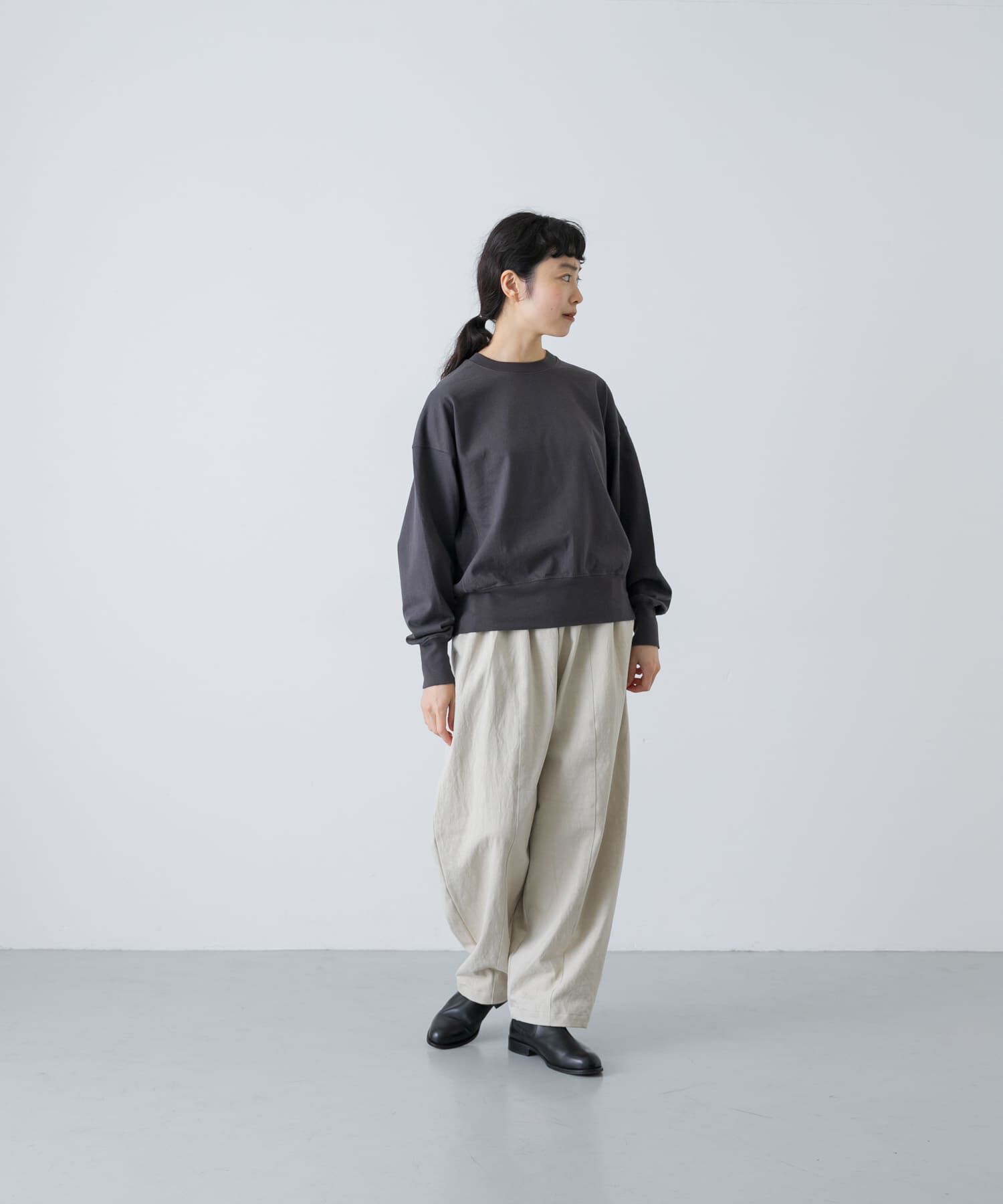 かぐれ「オープンエンドクルーネックプルオーバー」|Tシャツ・カットソー|