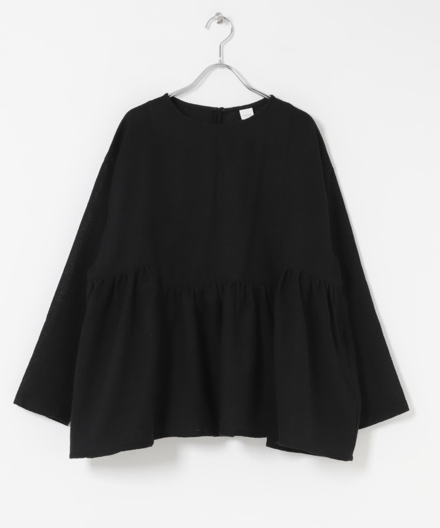 かぐれ「ウールガーゼギャザープルオーバー」|シャツ・ブラウス|