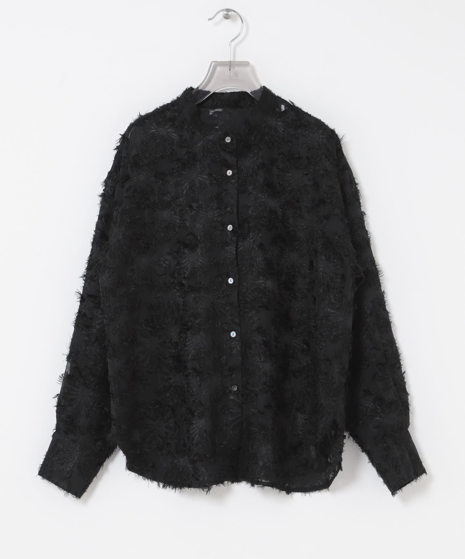 URBAN RESEARCH「カットジャガードバンドカラーシャツ」|シャツ・ブラウス|