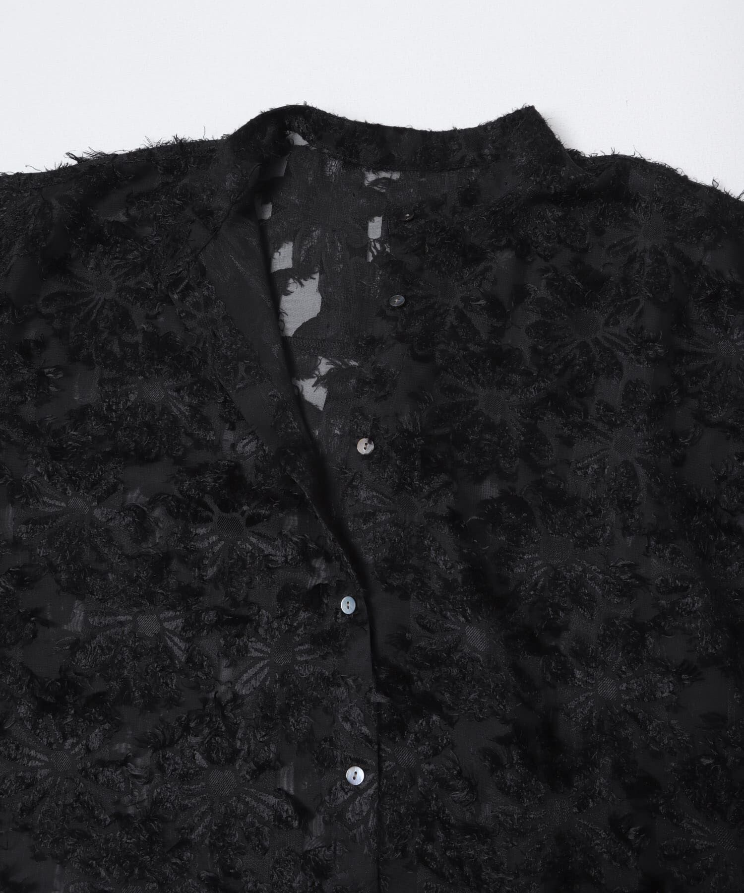 URBAN RESEARCH「カットジャガードバンドカラーシャツ」|シャツ・ブラウス|