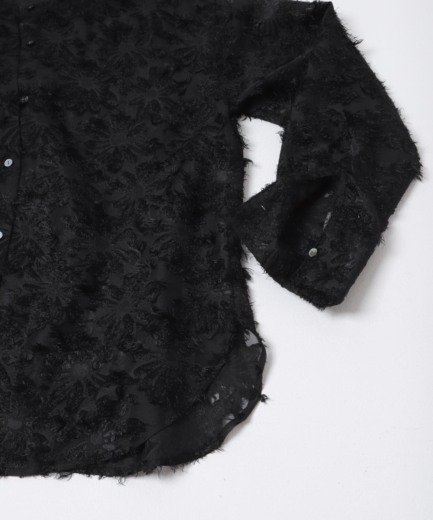 URBAN RESEARCH「カットジャガードバンドカラーシャツ」|シャツ・ブラウス|