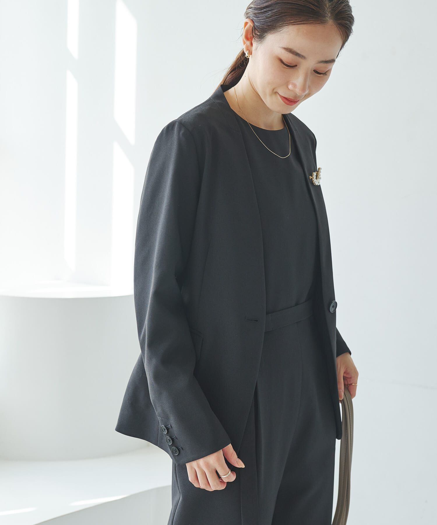 URBAN RESEARCH「『セットアップ対応』ノーカラージャケット」|ノーカラージャケット|