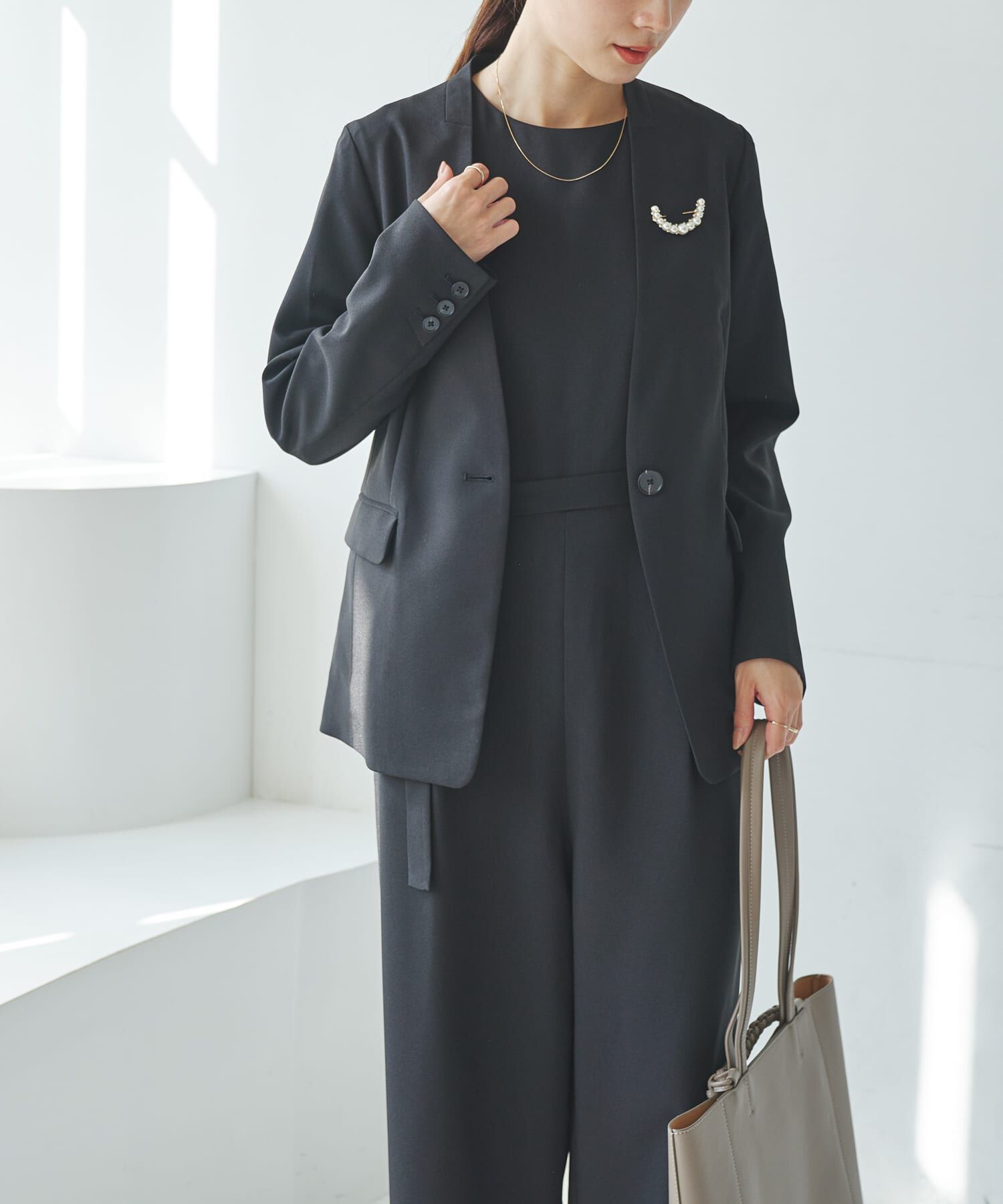 URBAN RESEARCH「『セットアップ対応』ノーカラージャケット」|ノーカラージャケット|