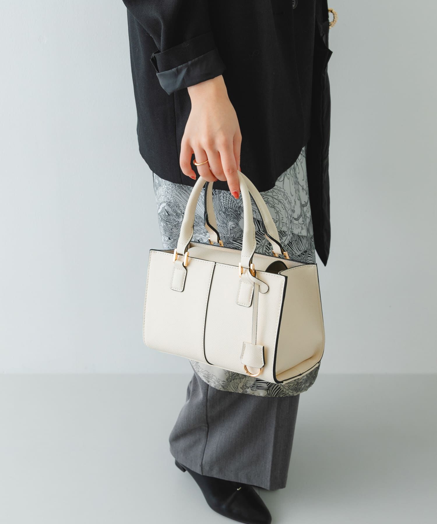 RODE SKO「3セットチャームスクエアバッグ」|ハンドバッグ|