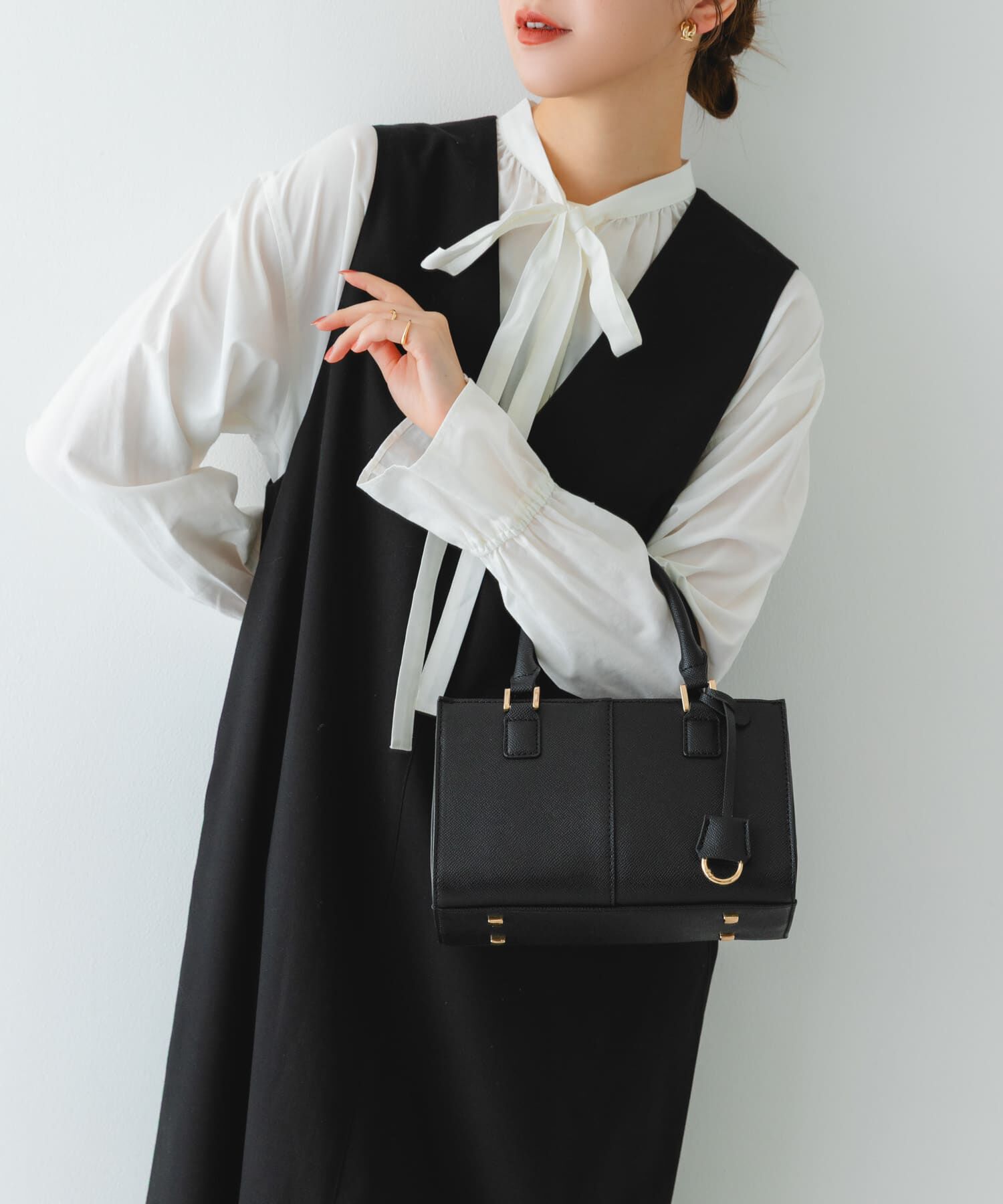 RODE SKO「3セットチャームスクエアバッグ」|ハンドバッグ|